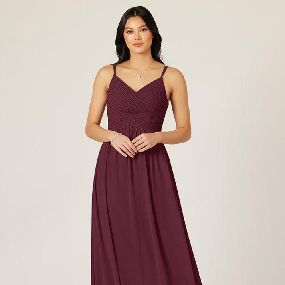AZAZIE BLAKE Floor Length Chiffon Dress